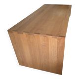 Contemporary solid oak desk