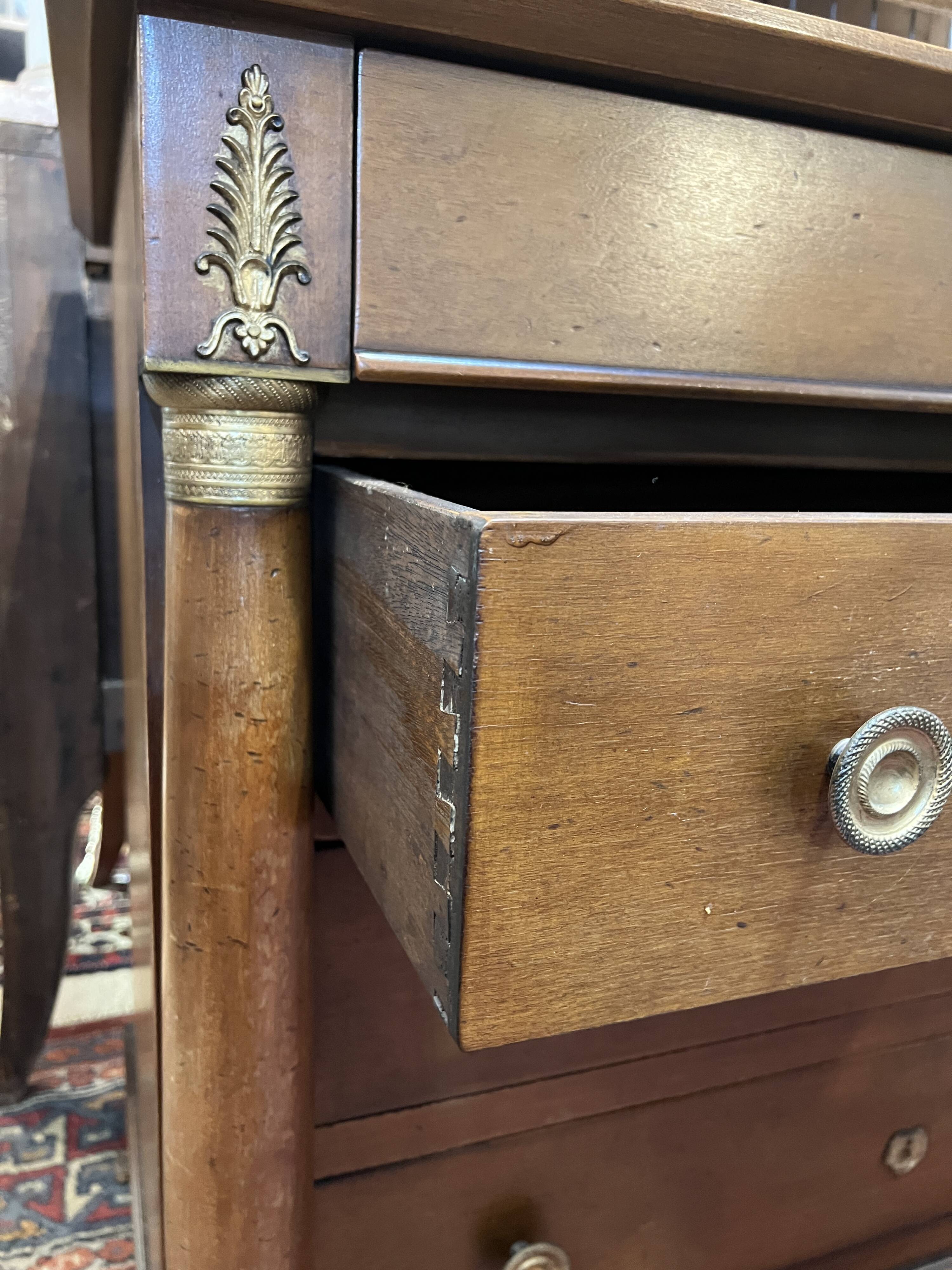 Empire-style commode with detached columns