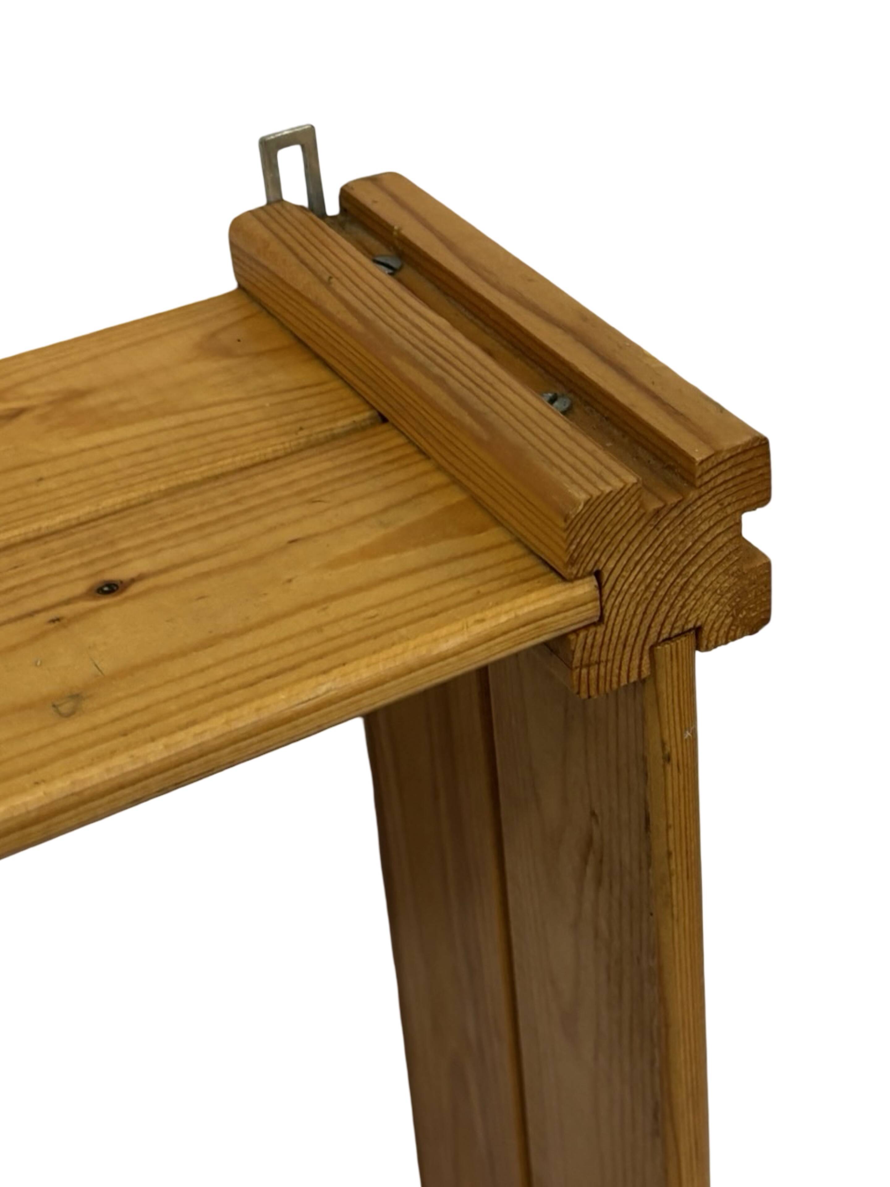 Vintage Wall shelf rack Pinewood wood 70s design