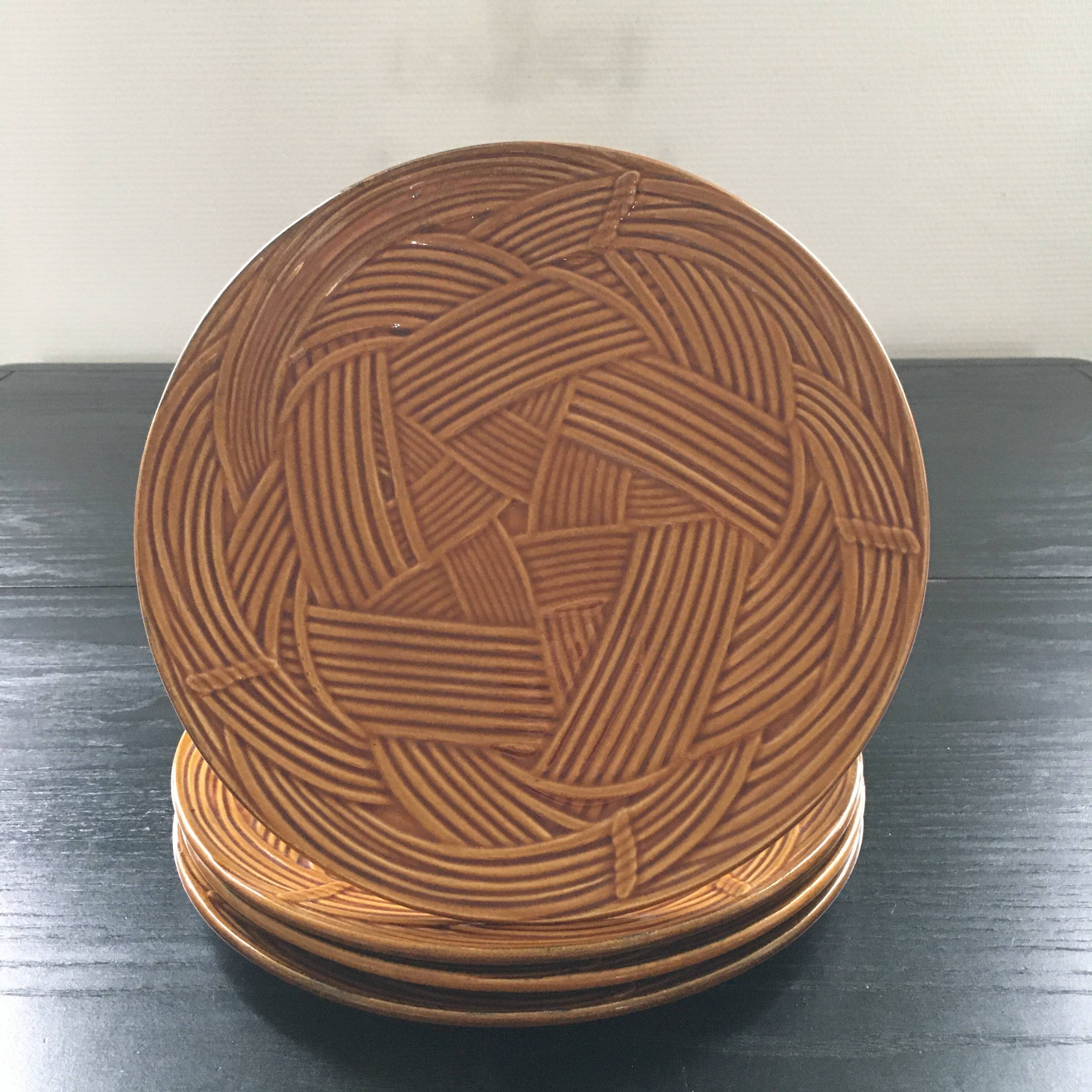 Set of 4 Gien plates