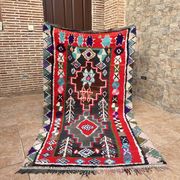 Tapis marocain vintage - Petit tapis Boujaad -  Tapis Boucharouit