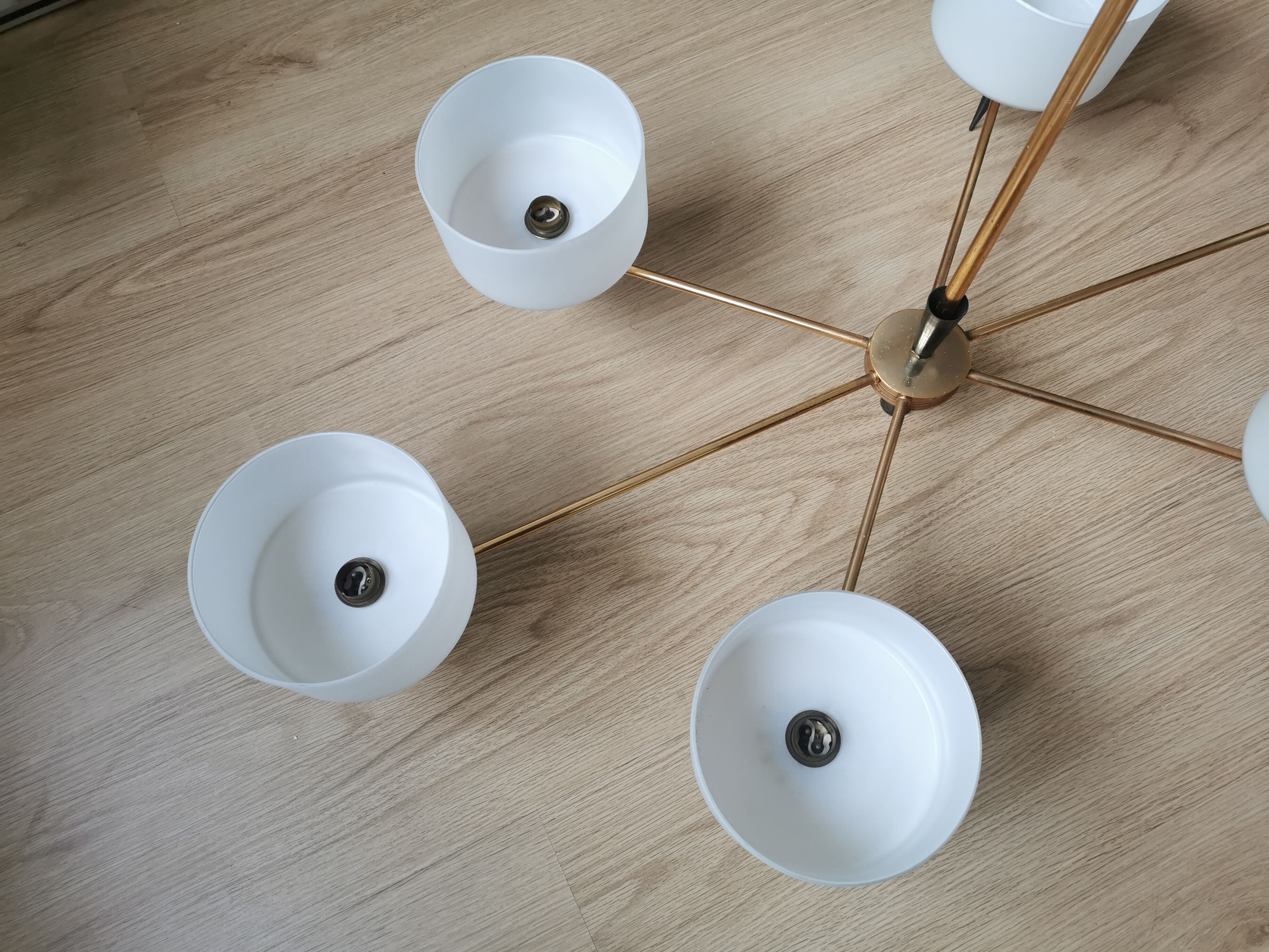 Chandelier 1950 modernist design arlus lunel