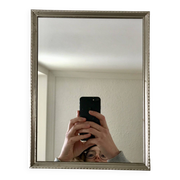 miroir en acier chromé années 40-50