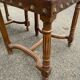 4 Henri II chairs in solid wood and leather from the 19th century.