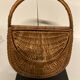 Vintage 70s wicker shopping basket