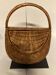 Vintage 70s wicker shopping basket