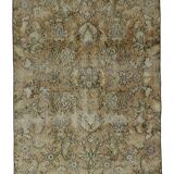 Turkish Anatolian Handmade Vintage Area Rug 222 cm x 118 cm