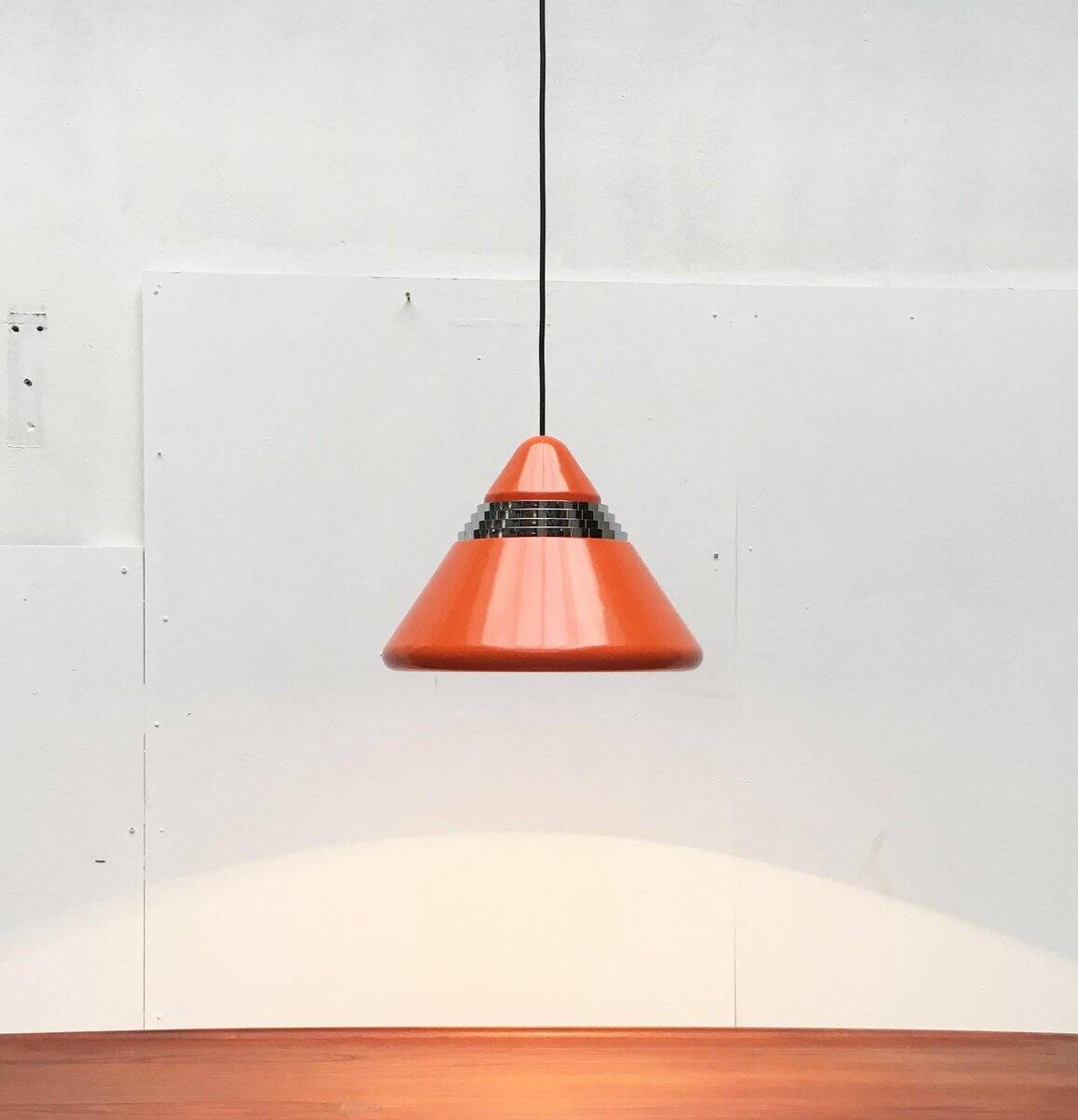 Vintage German Hanging Lamp Space Age Model 5535 by Alfred Kalthoff for Staff