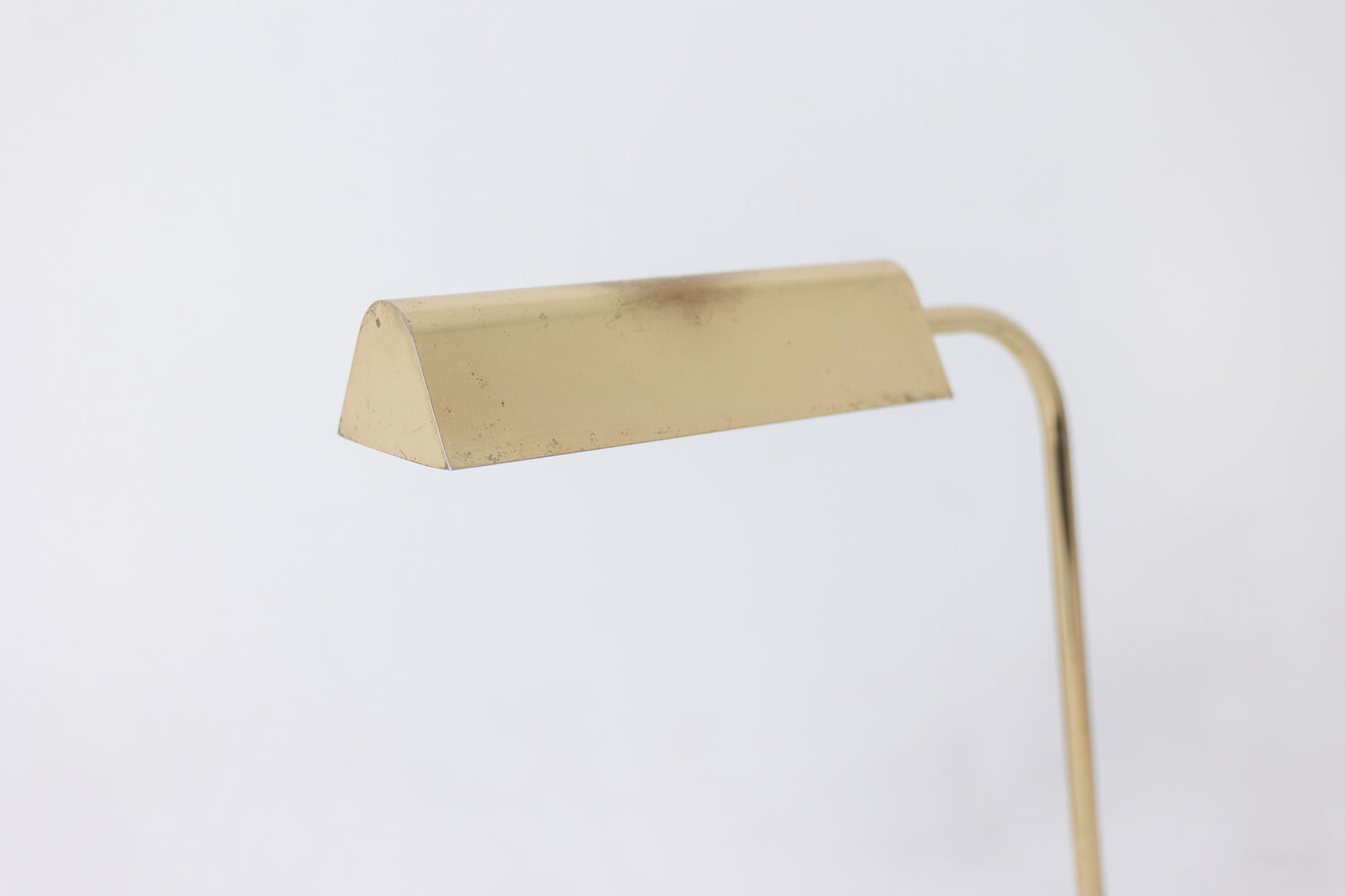 Gilded brass bookcase lamp, 1970s