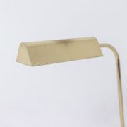 Lampe de bibliothèque en laiton doré, années 1970