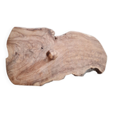 Plateau ancien en bois brutaliste