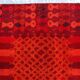 Carpet 1970 pop design geometric red background wool 229 cm x 170 cm