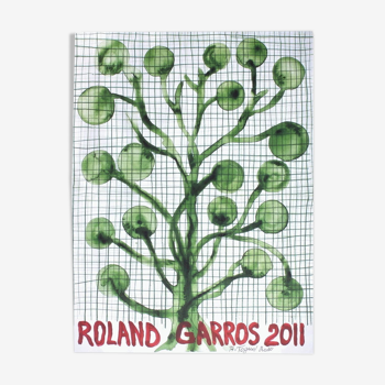 Affiche officielle Roland Garros 2011 par Barthélémy Toguo