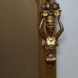 Big old mirror decorated with caryatids 193cm