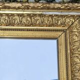 Old gilded wood mirror height 77cm