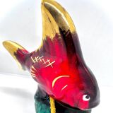Ceramic Fish Table Lamp from Vallauris, 1950s