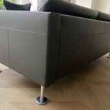 VITRA Park Sofa – Jasper Morrison – premium grey leather canapé
