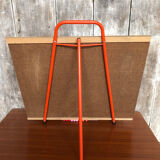 Ancien tableau écolier tube orange pliable