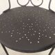 4 black garden chairs