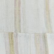 9x12 White & Cream Modern Striped Kilim Rug, 268c358Cm