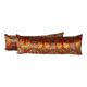 Set of 2 vintage velvet cushion covers 36x112 cm