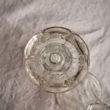 Lot de 2 bougeoirs en verre