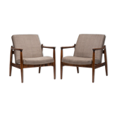 Pair of gfm-64 armchairs from 1960s