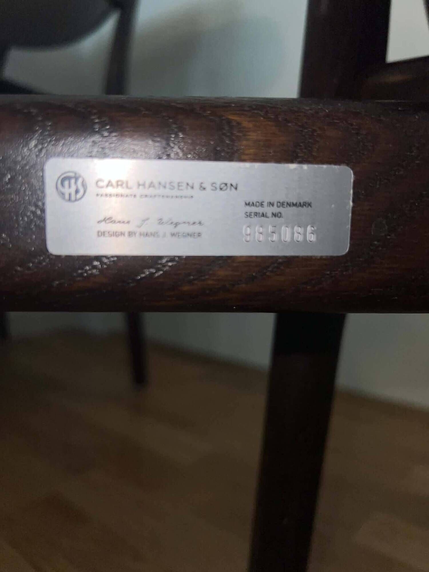 Ensemble complet de chaises de salle à manger CH 26 Wegner