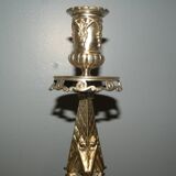Rare pair of 19th century bronze candlesticks
