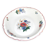 Plat creux saladier vintage AGRESTE en faïence de Sarreguemines DV 31cm