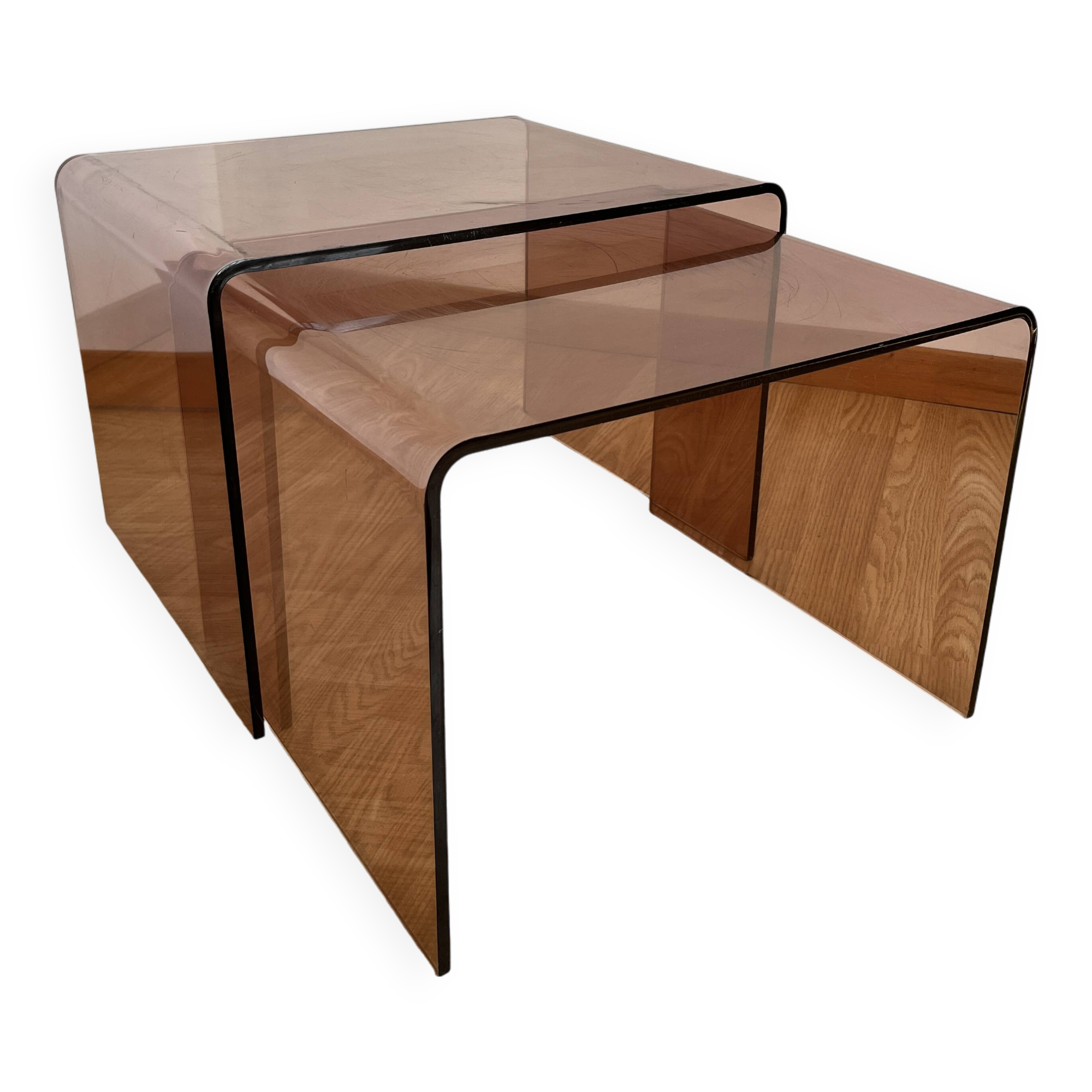 Plexiglass coffee table Michel Dumas