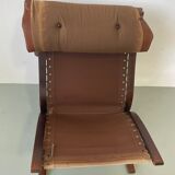 Vintage leather lounge chair Ingmar Relling