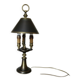 Bronze hot water bottle lamp with 3 lights
