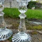 Torches / candle holders crystal of baccarat
