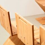 Set of 6 ZigZag Chairs after Gerrit Rietveld 1990s