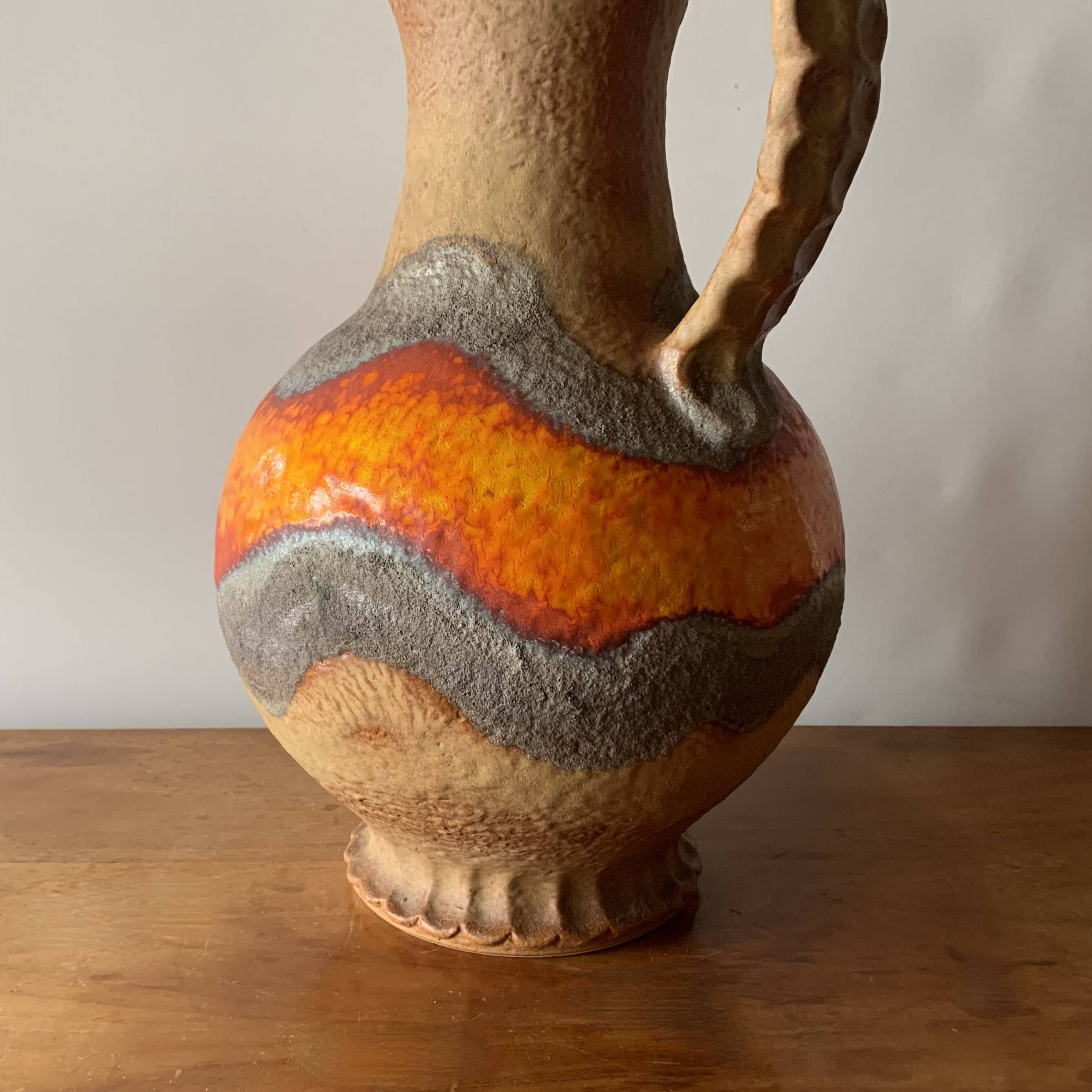 Large Fat Lava ceramic floor vase - West Germany - Dümler & Breiden 1006/50