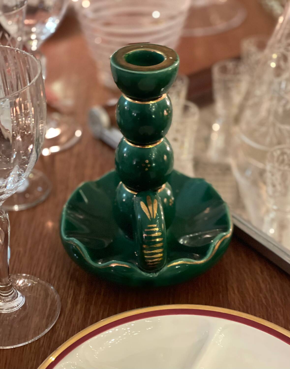 Ceramic candle holder 1950