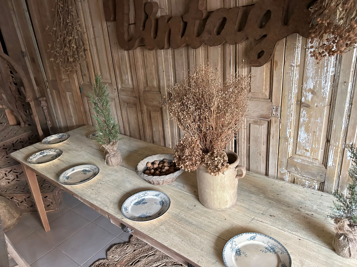 Large farmhouse table 292 cm