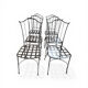 6 handcrafted wrought iron Provençal chairs