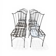6 handcrafted wrought iron Provençal chairs