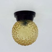 Plafonnier en verre bulle de design des années 50