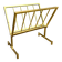 50s brass magazine rack, vintage design magazine rack