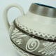 Vase Carstens keramik model 698-23 abstract decor in white and shades of brown
