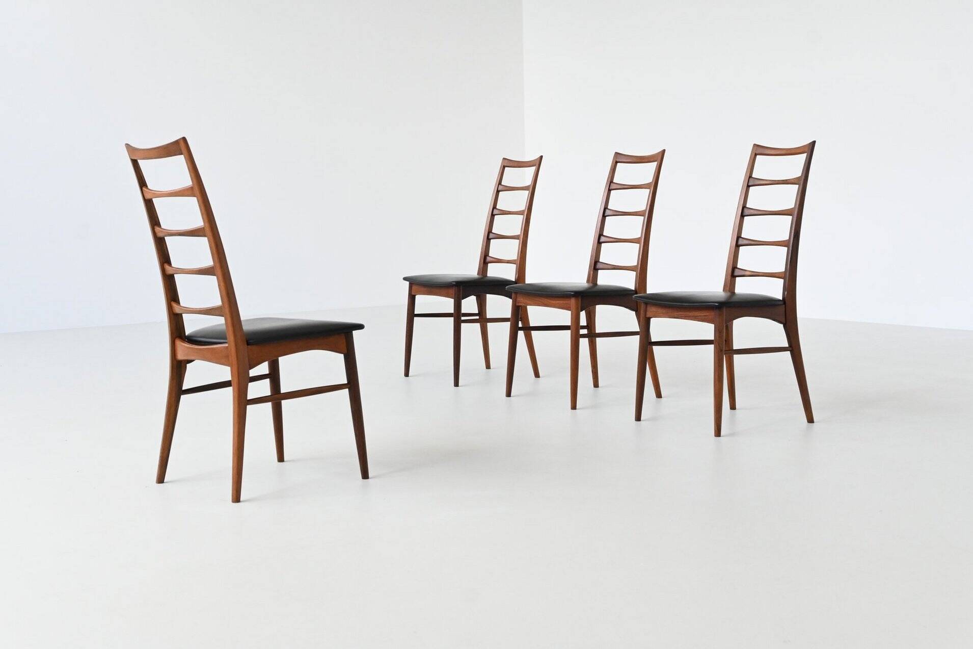Chaises de salle à manger 'Lis' de Niels Koefoed en palissandre Koefoeds Danemark 1960
