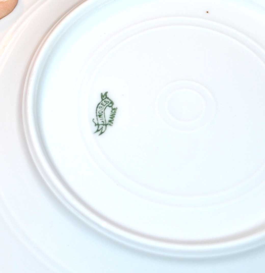 Limoges porcelain dessert service