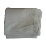 Feathered embroidered linen nape