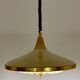 Retractable metal and  glass pull down pendant
