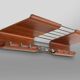 Mid-century coatrack by De Coene in bent plywood, Belgium 1960