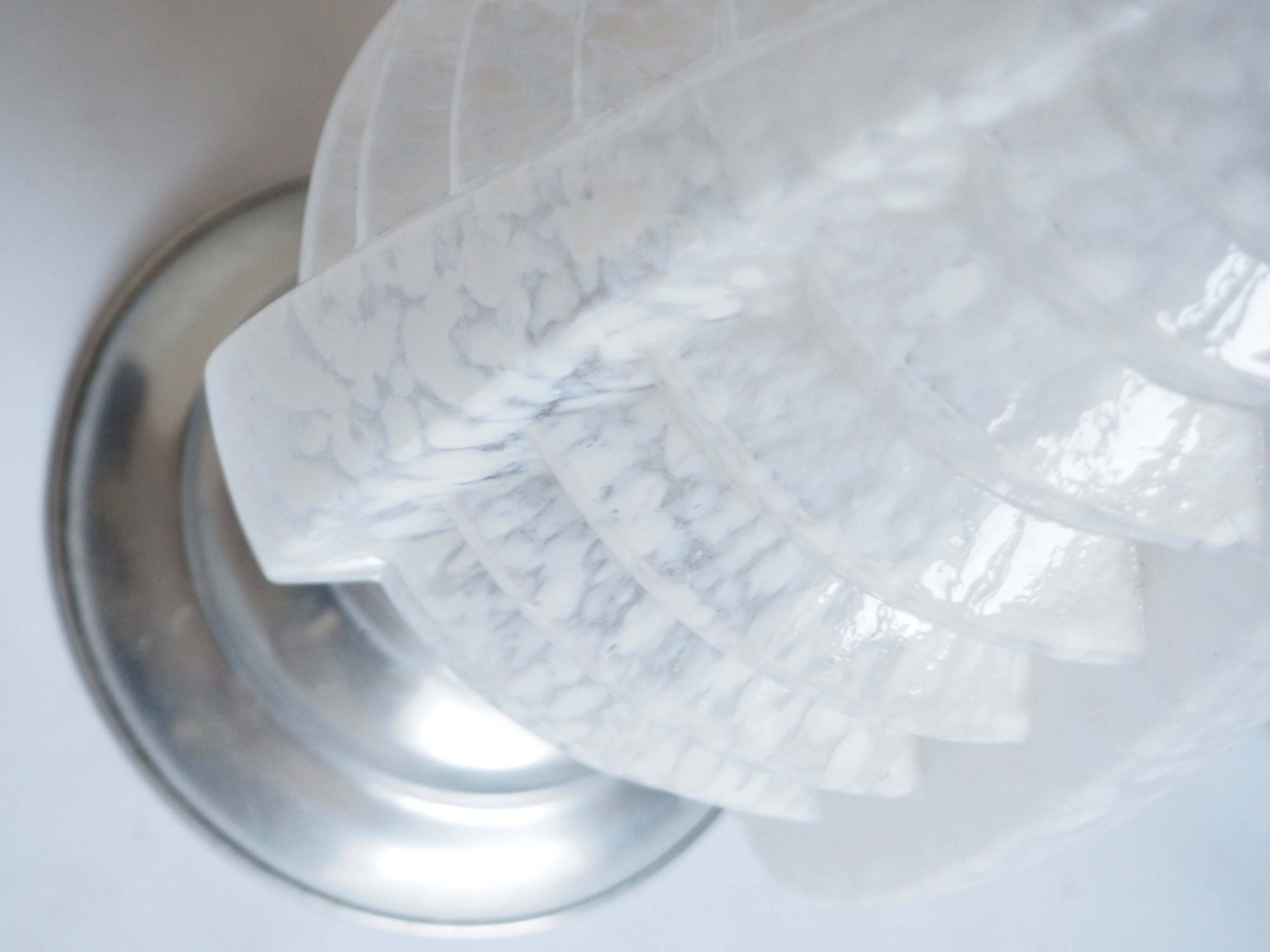 Clichy art deco glass lamp