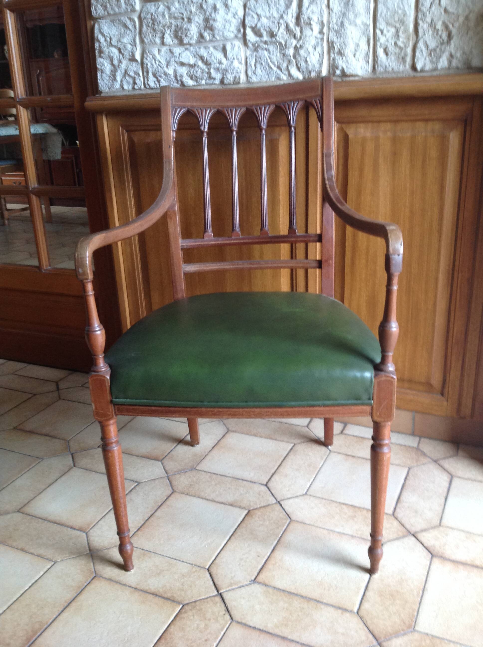 Fauteuil Anglais style Sheraton